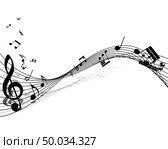 Musical note staff. EPS 10 vector illustration with transparency. Стоковая иллюстрация, агентство Ingram Publishing / Фотобанк Лори