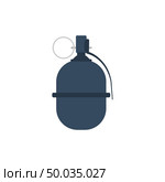 Attack grenade icon. Flat color design. Vector illustration. Стоковая иллюстрация, агентство Ingram Publishing / Фотобанк Лори