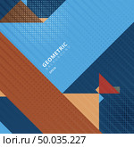 Abstract template triangles geometric shapes with halftone pattern texture. Vector illustration. Стоковая иллюстрация, агентство Ingram Publishing / Фотобанк Лори