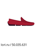 Moccasin icon. Flat color design. Vector illustration. Стоковая иллюстрация, агентство Ingram Publishing / Фотобанк Лори