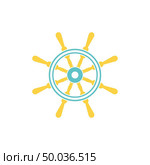 Icon of  steering wheel . Flat color design. Vector illustration. Стоковая иллюстрация, агентство Ingram Publishing / Фотобанк Лори