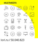 Multimedia Hand Drawn Icon for Web, Print and Mobile UX/UI Kit. Such as: Microphone, Mike, Music, Audio, Fast, Forward, Move, Play, Pictogram Pack. - Vector. Стоковая иллюстрация, агентство Ingram Publishing / Фотобанк Лори