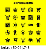 Shopping Solid Glyph Icon Pack For Designers And Developers. Icons Of Coupon, Discount, Dollar, Price, Prices, Box, Package, Refresh, Vector. Стоковая иллюстрация, агентство Ingram Publishing / Фотобанк Лори