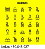 Manicure Line Icon Pack For Designers And Developers. Icons Of French, Healthcare, Manicure, Medical-Cross, Art, Beauty, Care, Manicure, Vector. Стоковая иллюстрация, агентство Ingram Publishing / Фотобанк Лори