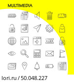 Multimedia Hand Drawn Icon for Web, Print and Mobile UX/UI Kit. Such as: Browser, Page, Web, Template, Browser, Page, Web, Template, Pictogram Pack. - Vector. Стоковая иллюстрация, агентство Ingram Publishing / Фотобанк Лори