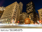 Boston Old State House with boston building skyline at Boston Downtown, MA USA. Стоковое фото, агентство Ingram Publishing / Фотобанк Лори