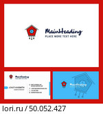 Clock Logo design with Tagline & Front and Back Busienss Card Template. Vector Creative Design. Стоковая иллюстрация, агентство Ingram Publishing / Фотобанк Лори