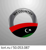 Libya My Country Flag badge. Стоковая иллюстрация, агентство Ingram Publishing / Фотобанк Лори