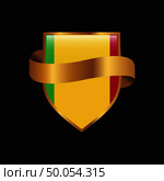 Mali flag Golden badge design vector. Стоковая иллюстрация, агентство Ingram Publishing / Фотобанк Лори