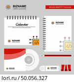 Processor Logo, Calendar Template, CD Cover, Diary and USB Brand Stationary Package Design Vector Template. Стоковая иллюстрация, агентство Ingram Publishing / Фотобанк Лори