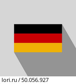 Germany flag Long Shadow design vector. Стоковая иллюстрация, агентство Ingram Publishing / Фотобанк Лори