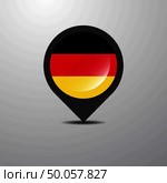 Germany Map Pin. Стоковая иллюстрация, агентство Ingram Publishing / Фотобанк Лори
