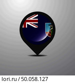 Montserrat Map Pin. Стоковая иллюстрация, агентство Ingram Publishing / Фотобанк Лори