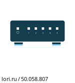 Ethernet switch icon. Shadow reflection design. Vector illustration. Стоковое фото, агентство Ingram Publishing / Фотобанк Лори