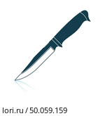 Knife icon. Shadow reflection design. Vector illustration. Стоковая иллюстрация, агентство Ingram Publishing / Фотобанк Лори