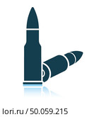 Rifle ammo icon. Shadow reflection design. Vector illustration. Стоковое фото, агентство Ingram Publishing / Фотобанк Лори