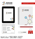 network  Business Logo, Tab App, Diary PVC Employee Card and USB Brand Stationary Package Design Vector Template. Стоковая иллюстрация, агентство Ingram Publishing / Фотобанк Лори
