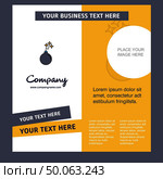Bomb Company Brochure Template. Vector Busienss Template. Стоковая иллюстрация, агентство Ingram Publishing / Фотобанк Лори
