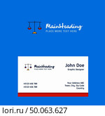 Libra  logo Design with business card template. Elegant corporate identity. - Vector. Стоковая иллюстрация, агентство Ingram Publishing / Фотобанк Лори