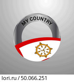 Sikkim My Country Flag badge. Стоковая иллюстрация, агентство Ingram Publishing / Фотобанк Лори