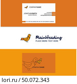 Beautiful Sparrow Logo and business card. vertical Design Vector. Стоковая иллюстрация, агентство Ingram Publishing / Фотобанк Лори