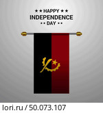 Angola Independence day hanging flag background. Стоковая иллюстрация, агентство Ingram Publishing / Фотобанк Лори