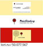 Beautiful Lollypop  Logo and business card. vertical Design Vector. Стоковая иллюстрация, агентство Ingram Publishing / Фотобанк Лори