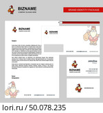 Santa clause Business Letterhead, Envelope and visiting Card Design vector template. Стоковая иллюстрация, агентство Ingram Publishing / Фотобанк Лори
