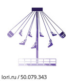 Big carousel icon. Flat color design. Vector illustration. Стоковое фото, агентство Ingram Publishing / Фотобанк Лори