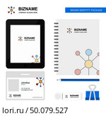 Network Business Logo, Tab App, Diary PVC Employee Card and USB Brand Stationary Package Design Vector Template. Стоковая иллюстрация, агентство Ingram Publishing / Фотобанк Лори