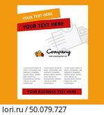 On time delivery Title Page Design for Company profile ,annual report, presentations, leaflet, Brochure Vector Background. Стоковая иллюстрация, агентство Ingram Publishing / Фотобанк Лори