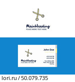 Flat Scissor  Logo and Visiting Card Template. Busienss Concept Logo Design. Стоковая иллюстрация, агентство Ingram Publishing / Фотобанк Лори