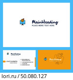 FInd location Logo design with Tagline & Front and Back Busienss Card Template. Vector Creative Design. Стоковая иллюстрация, агентство Ingram Publishing / Фотобанк Лори
