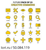Creative Commons Icon Set. Yellow Futuro Latest Design icon Pack. Стоковая иллюстрация, агентство Ingram Publishing / Фотобанк Лори