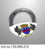 Saint Barthelemy My Country Flag badge. Стоковая иллюстрация, агентство Ingram Publishing / Фотобанк Лори