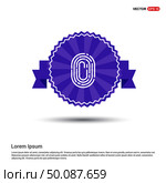 Fingerprint App icon - Purple Ribbon banner. Стоковая иллюстрация, агентство Ingram Publishing / Фотобанк Лори