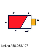 battery icon vector design. Стоковая иллюстрация, агентство Ingram Publishing / Фотобанк Лори