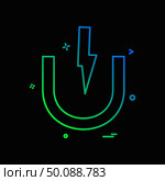 magnet  power icon vector design. Стоковая иллюстрация, агентство Ingram Publishing / Фотобанк Лори