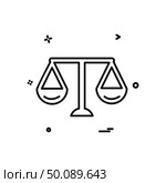 Libra icon design vector. Стоковая иллюстрация, агентство Ingram Publishing / Фотобанк Лори