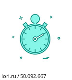 Stop watch icon design vector. Стоковая иллюстрация, агентство Ingram Publishing / Фотобанк Лори
