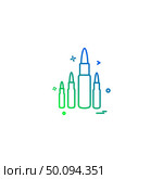 ammo bullet military round shoot icon vector design. Стоковая иллюстрация, агентство Ingram Publishing / Фотобанк Лори