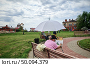 Остров-град Свияжск - художники, рисующие с натуры. Редакционное фото, фотограф Максим Гулячик / Фотобанк Лори
