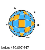 glob map icon vector design. Стоковая иллюстрация, агентство Ingram Publishing / Фотобанк Лори