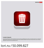 Delete icon with trash bin . Стоковая иллюстрация, агентство Ingram Publishing / Фотобанк Лори