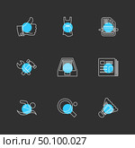 internet , signals , sports , setting , ideas ,travel , money , envelope , bulb, search ,compass , meter ,message , icon, vector, design,  flat,  collection, style, creative,  icons. Стоковая иллюстрация, агентство Ingram Publishing / Фотобанк Лори