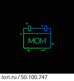 Mother’s day calender icon design vector. Стоковая иллюстрация, агентство Ingram Publishing / Фотобанк Лори