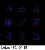 truck , dollar , celender , mushroom , truck , board , bill , dollar, celender , chicken , fitness , icon, vector, design,  flat,  collection, style, creative,  icons , mushroom , medicine , . Стоковая иллюстрация, агентство Ingram Publishing / Фотобанк Лори