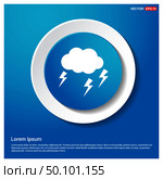 Lightening Cloud Icon. Стоковая иллюстрация, агентство Ingram Publishing / Фотобанк Лори
