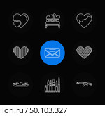 hearts , romantic , love , valentine , rose , flowers , perfume , pleasent , heart , loveable , couple , romance , icon, vector, design,  flat,  collection, style, creative,  icons. Стоковая иллюстрация, агентство Ingram Publishing / Фотобанк Лори