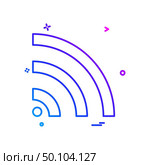 Wifi icon design vector. Стоковая иллюстрация, агентство Ingram Publishing / Фотобанк Лори